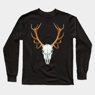 Stag's skull Long Sleeve T-Shirt